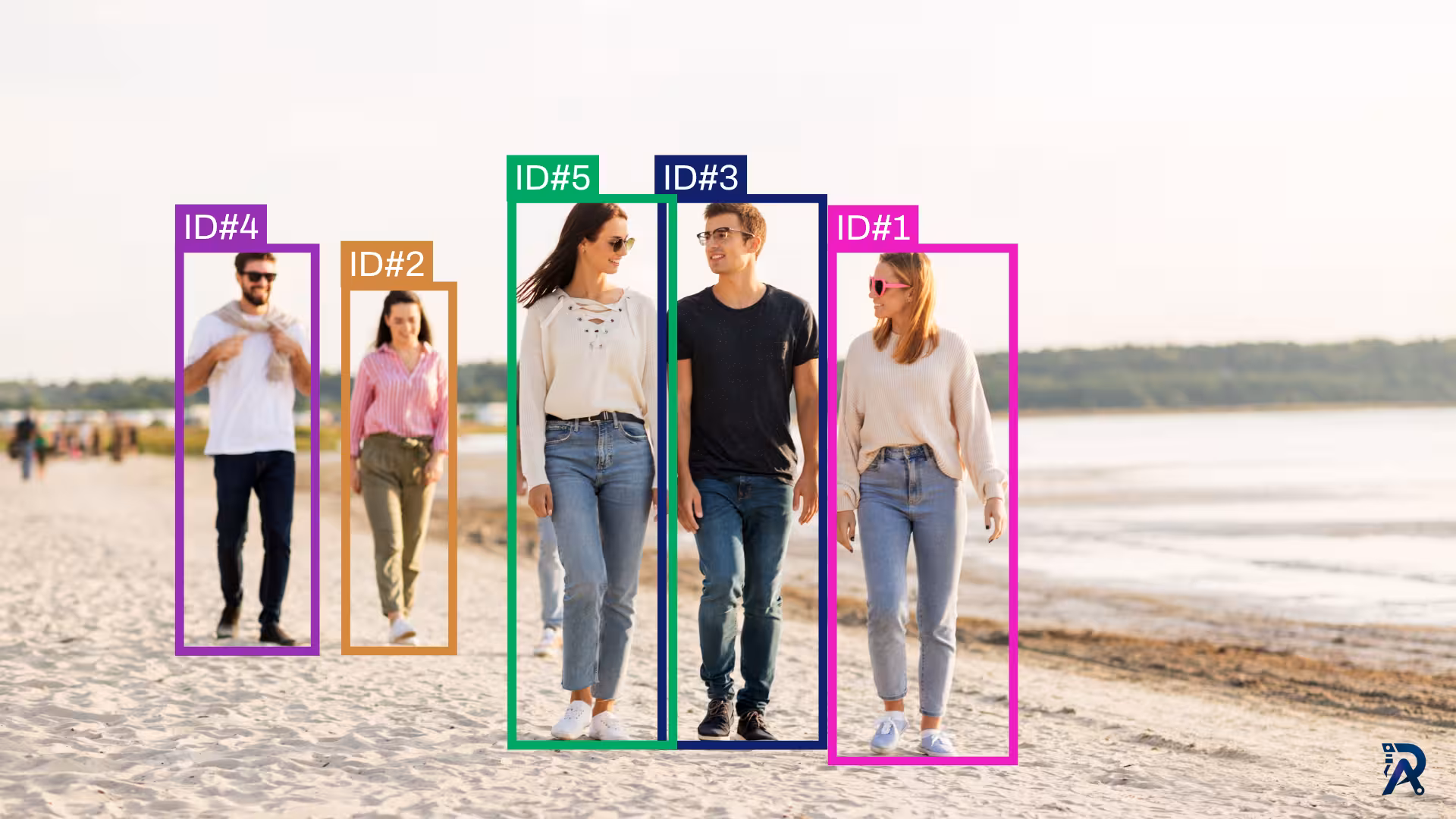 Object tracking with YOLO and ByteTrack, assigning a persistent ID to each object across video frames